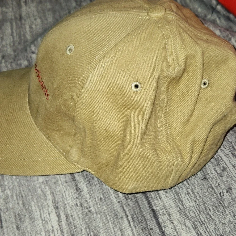 Shell‎ Lubricants Hat Cap Beige Embroidered Logo Adjustable Unisex